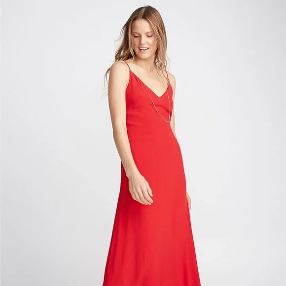 Simons | Dresses | Simons Maxi Red Dress | Poshmark